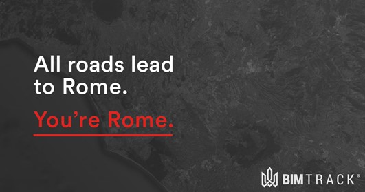 all roads lead to Rome. you are Rome