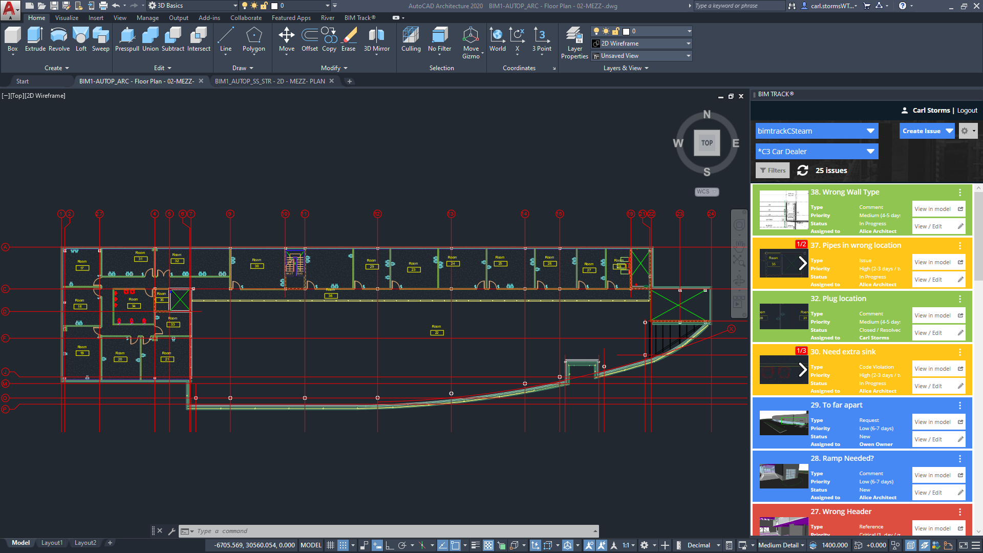 add model autocad structural detailing