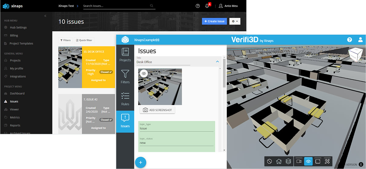 The new Verifi3D + BIM Track integration