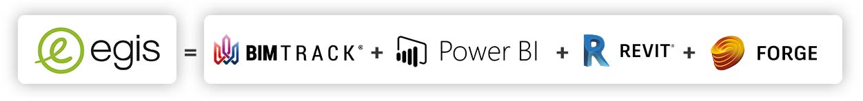 Egis Dashboard - BIM Track, Power BI, Revit, Autodesk Forge