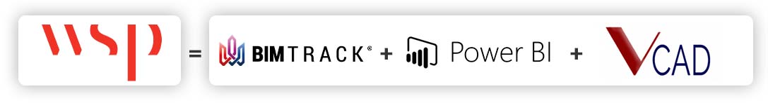 WSP = BIMTrack + Power BI + VCad