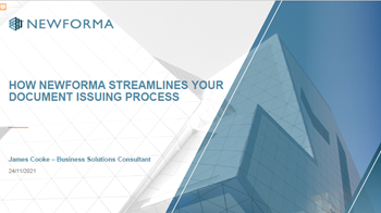 How Newforma streamlines your document issuing process